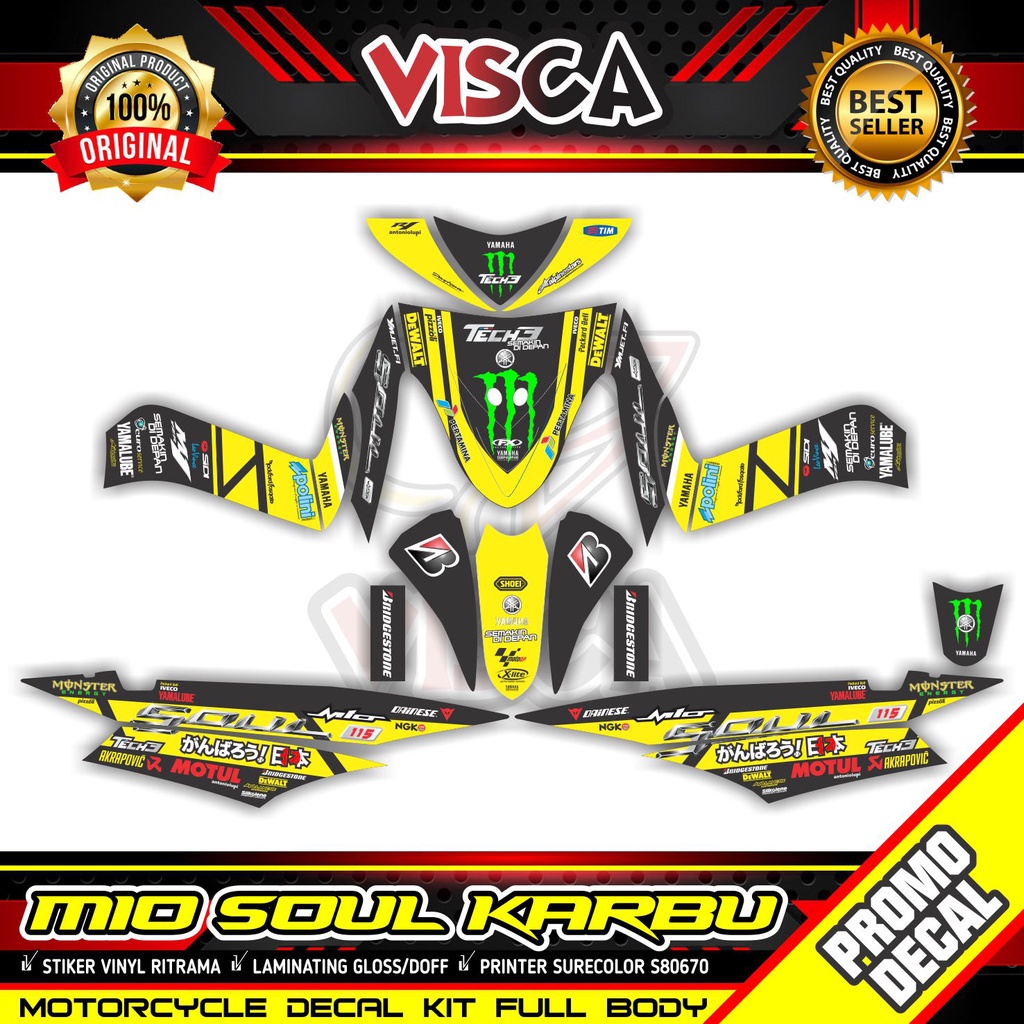 Decal Mio Soul lama Full Body Stiker Mio Soul lama Striping Mio Soul lama Sticker Mio Soul lama Full