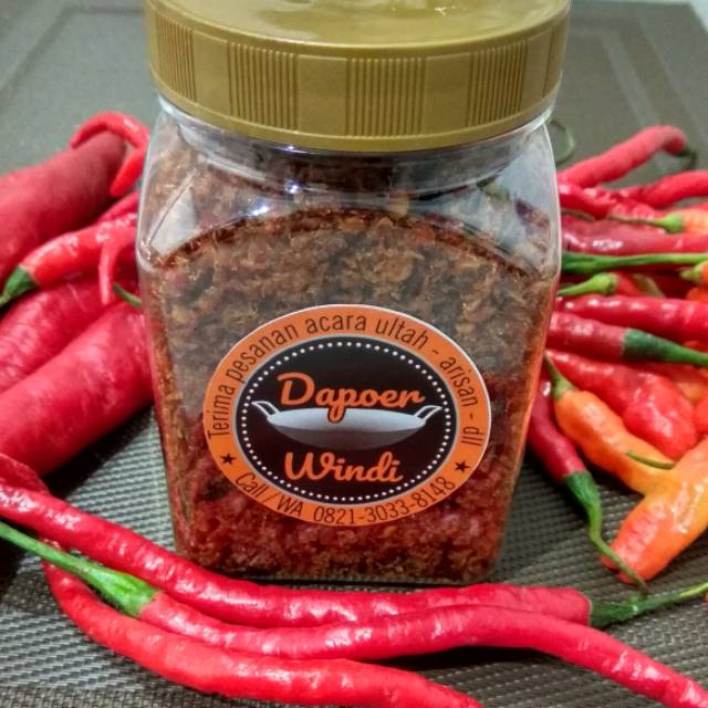 

SAMBEL EBI MURNI ASLI, SAMBEL ABON EBI PEDAS isi 175 gram