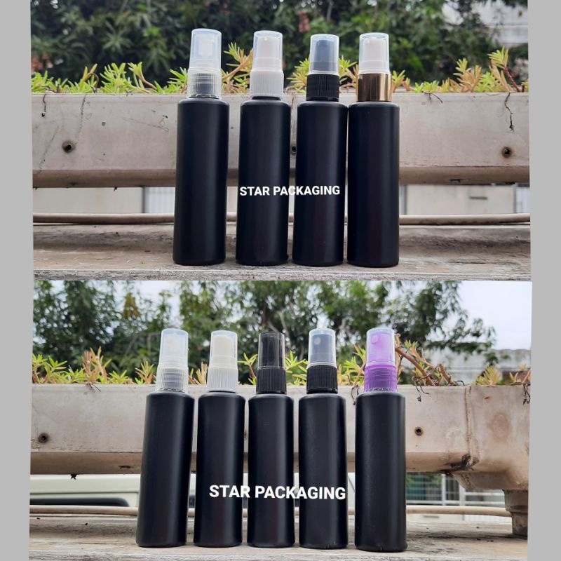 Botol Spray 60ml Hitam Botol Pump 60ml Hitam HDPE Botol 60ml Hitam Tinggi HDPE Neck 18