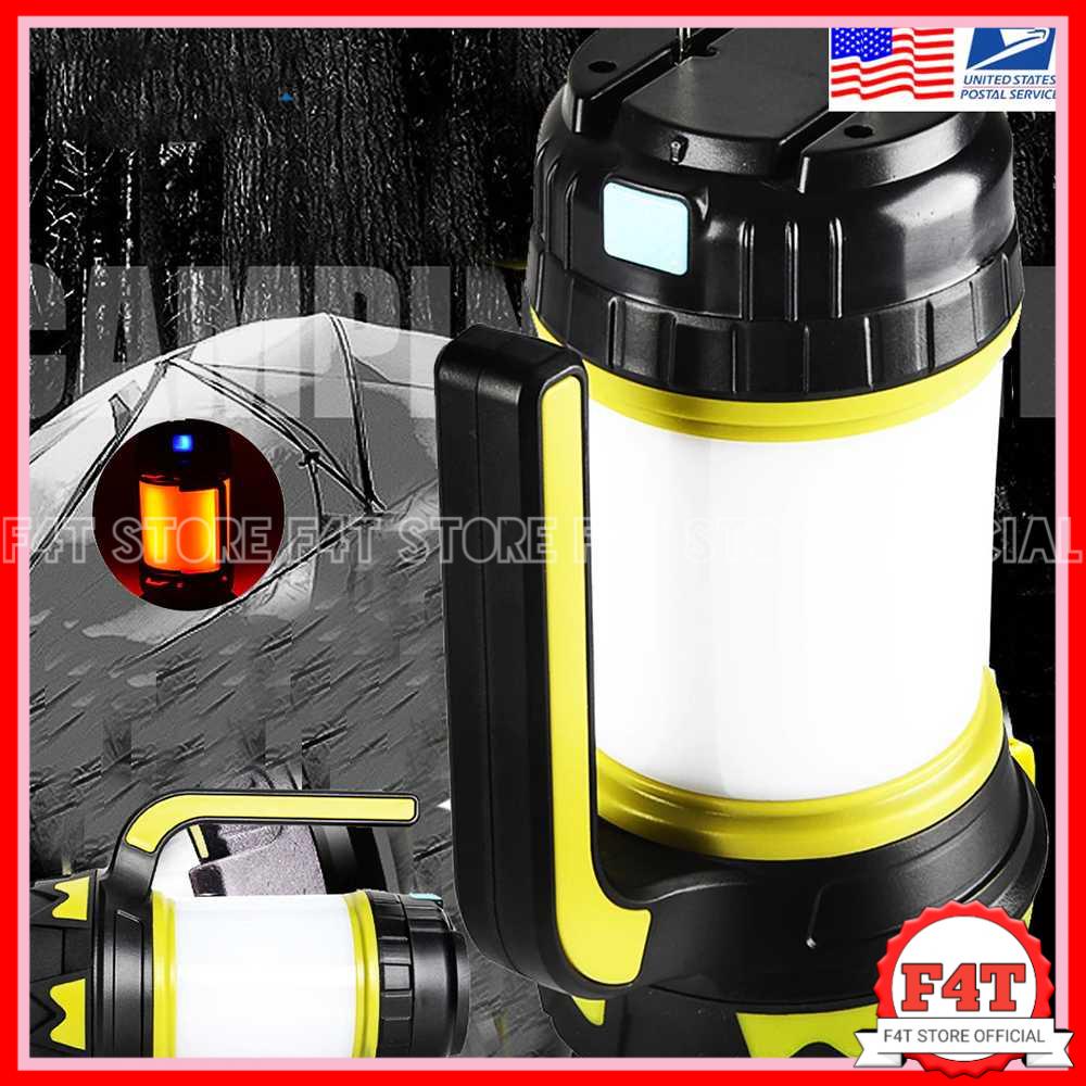 Senter LED Portable Flashlight 6 Modes Power Bank 40W Murah Super Terang F4T STORE