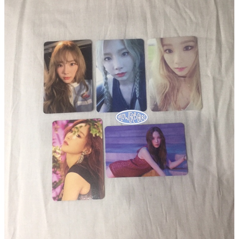 [READY] Official Photocard Snsd Taeyeon Purpose white, Taeyeon Why Ver B, I Ver A, Oh-Gg Lil’Touch