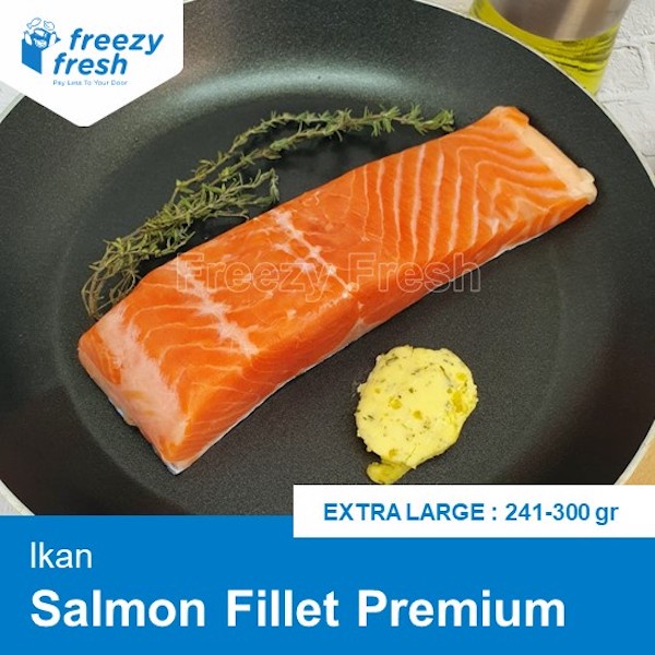 

Salmon Fillet Premium (Sashimi Grade) XTRA LARGE 245-300gram