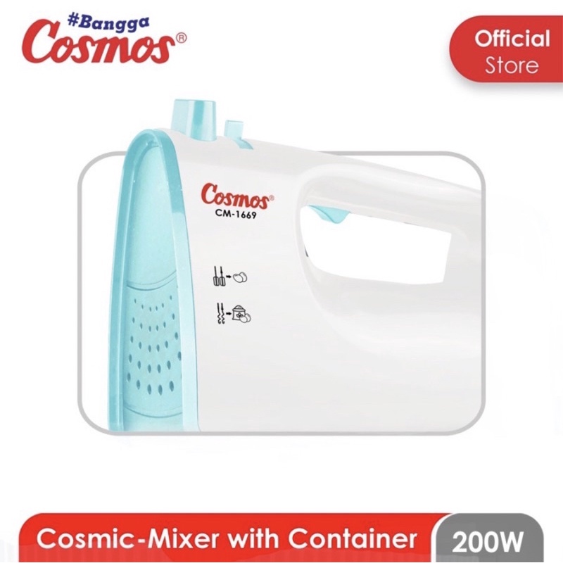 [ Cosmos ] Stand Mixer / Mixer Com Cosmos Turbo CM 1669 - Kapasitas 3 Liter !