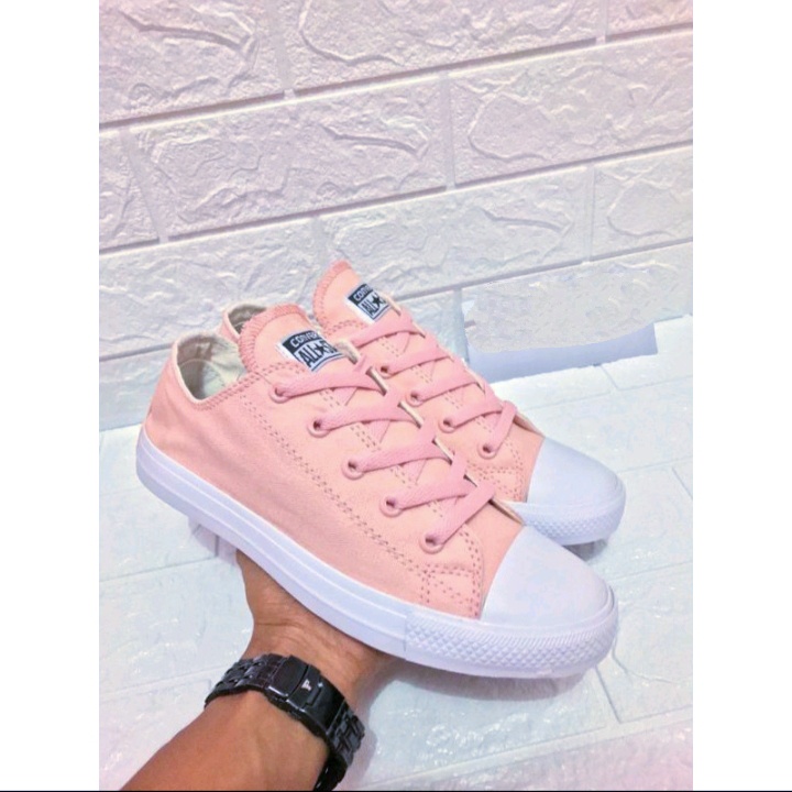 Terbaru!!!Sepatu wanita peach+pink sepatu fashion casual+box berkualitas