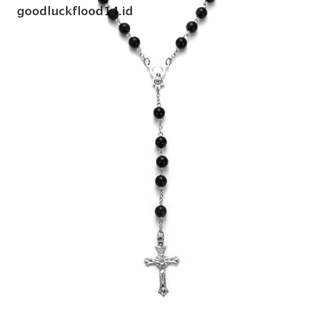 [OOID] 2020 New Fashion Handmade Catholic Rosary Cross Religious Pendants Necklace ID