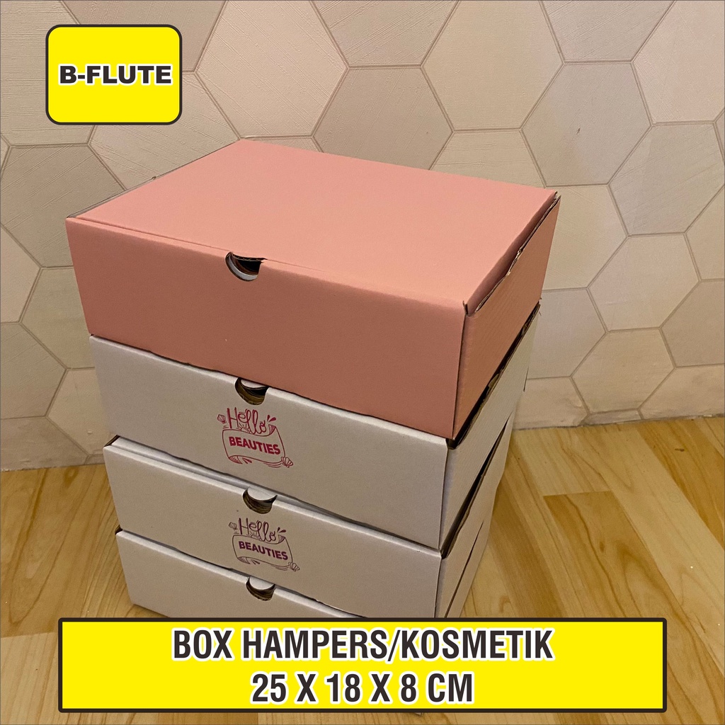 

KARDUS BOX KOSMETIK | HAMPERS 25X18X8 CM