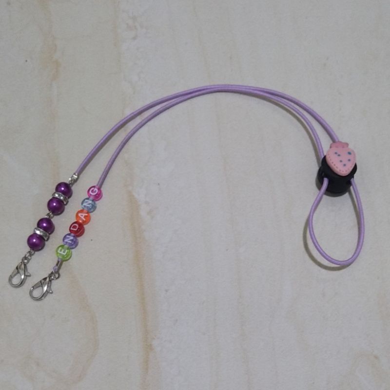 Strap masker konektor masker karakter anak dengan nama