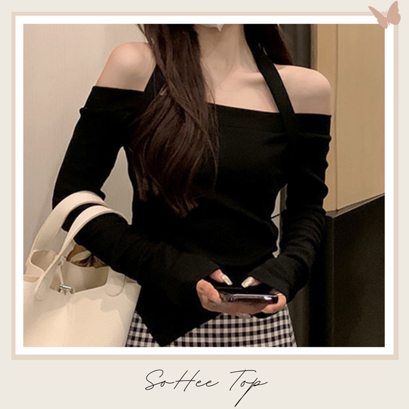 BKY - Korean Sabrina Top - Sohee