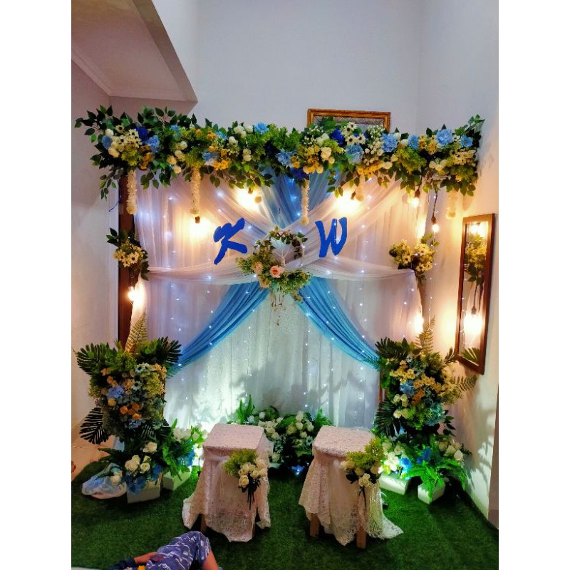 sewa backdrop akad nikah, pernikahan lamaran 2 meter