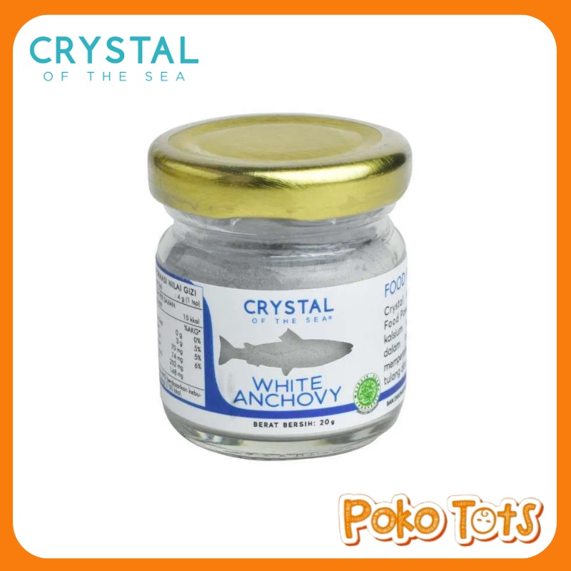 Crystal of the Sea White Anchovy Food Powder 20gr Bubuk Ikan Teri Putih WHS