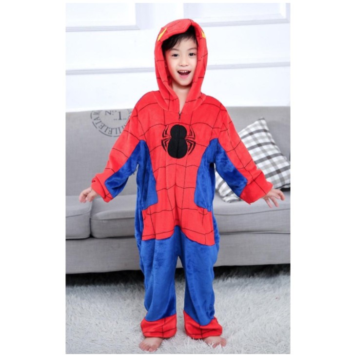 PIYAMA ONESIE KOSTUM KIGURUMI BAJU KID ANAK DORAEMON SPIDERMAN SUPERMAN DLL