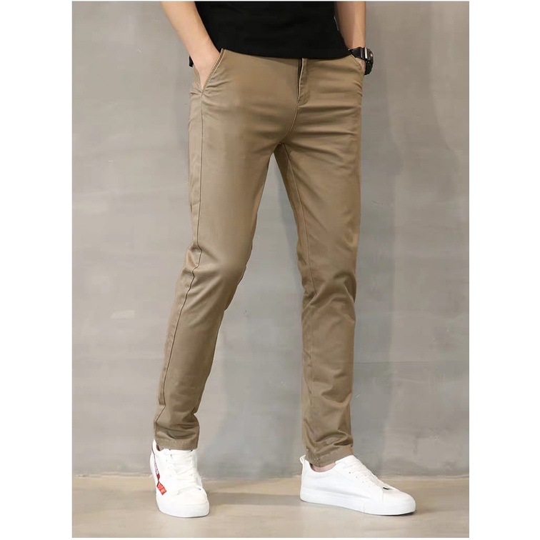 Mokokomo Celana Panjang Pria Celana Chino Fashion Pria ( 100 % Real Pic )