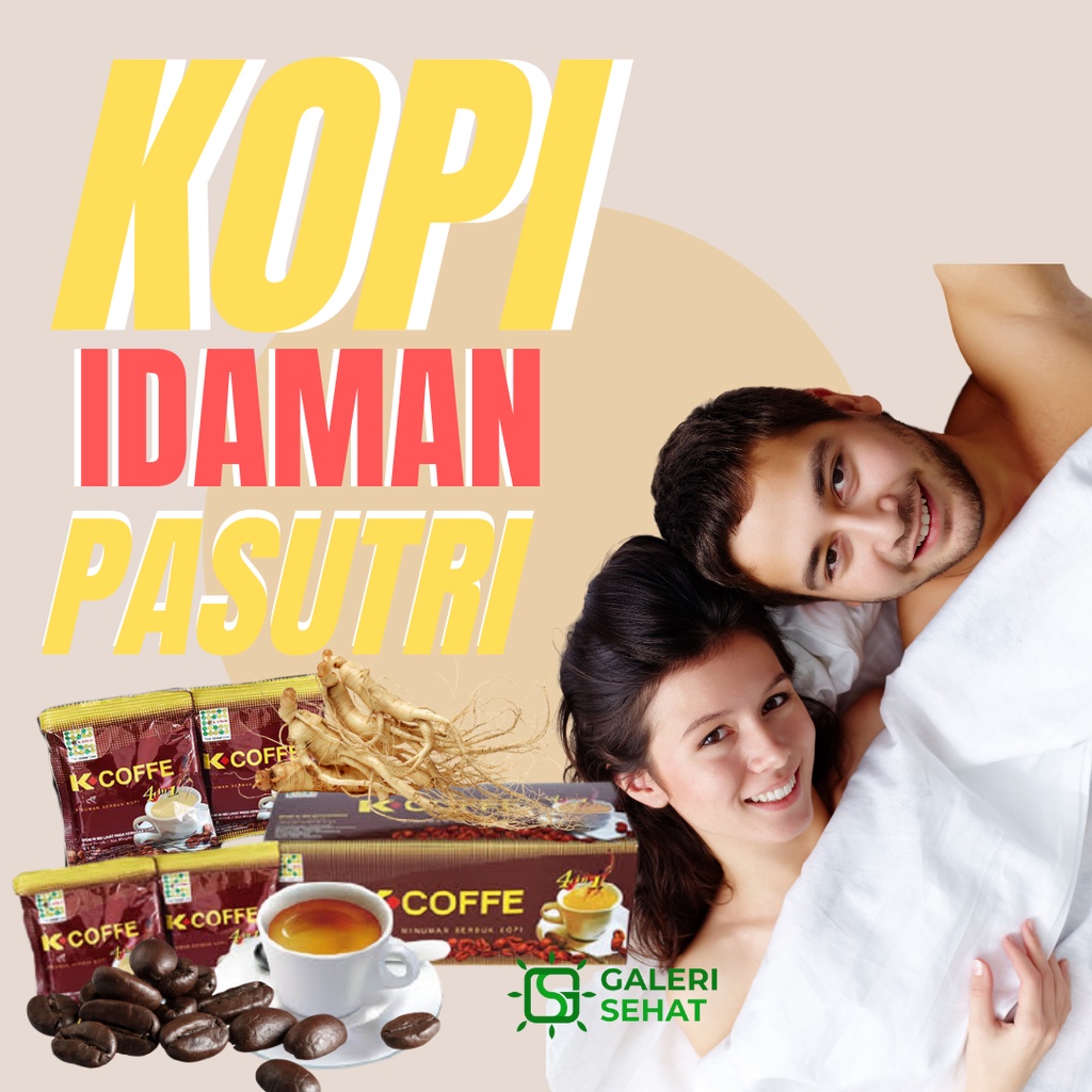 

K Cofee 4 in 1 Kopi Ginseng Stamina