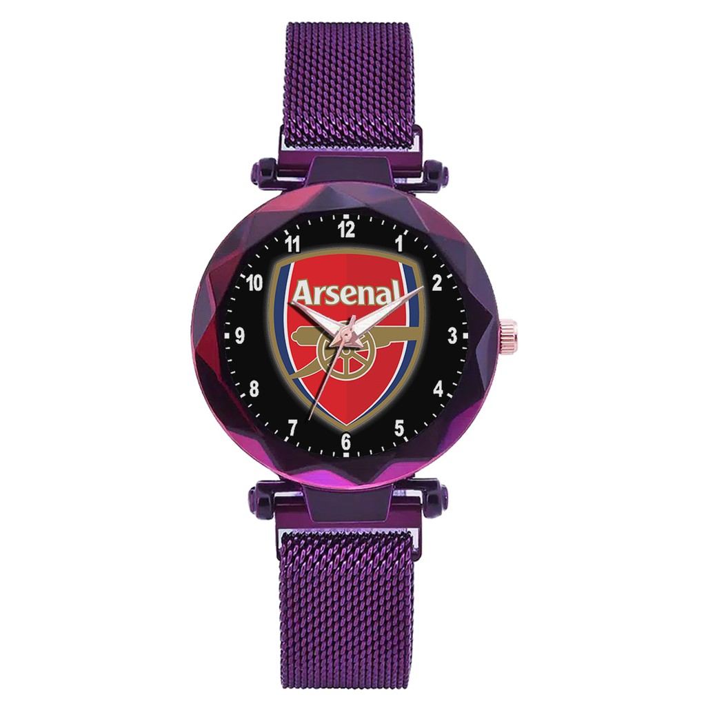 Jam Tangan Wanita Custom - ARSENAL 1 Free Box &amp; Batre Cadangan