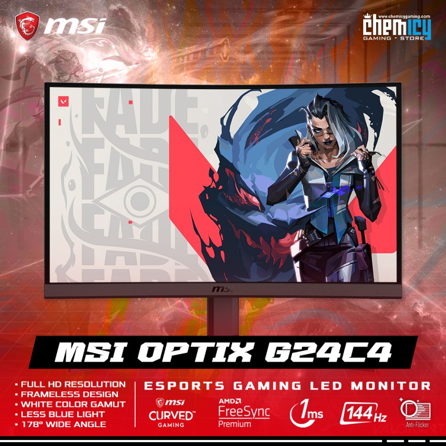 Optix G24C4 23.6inch 144Hz FreeSync Curved Gaming Monitor