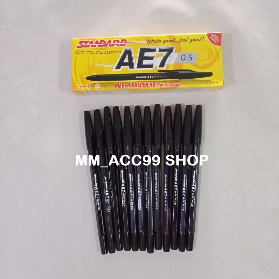 Pulpen Standard Ae7 / Pen Standart Ae7 12pcs