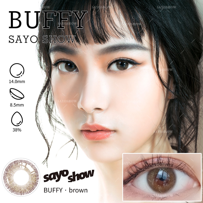 SAYOSHOW - Softlens BUFFY Normal, Minus 1.00 S/D 8.00 (14 mm)