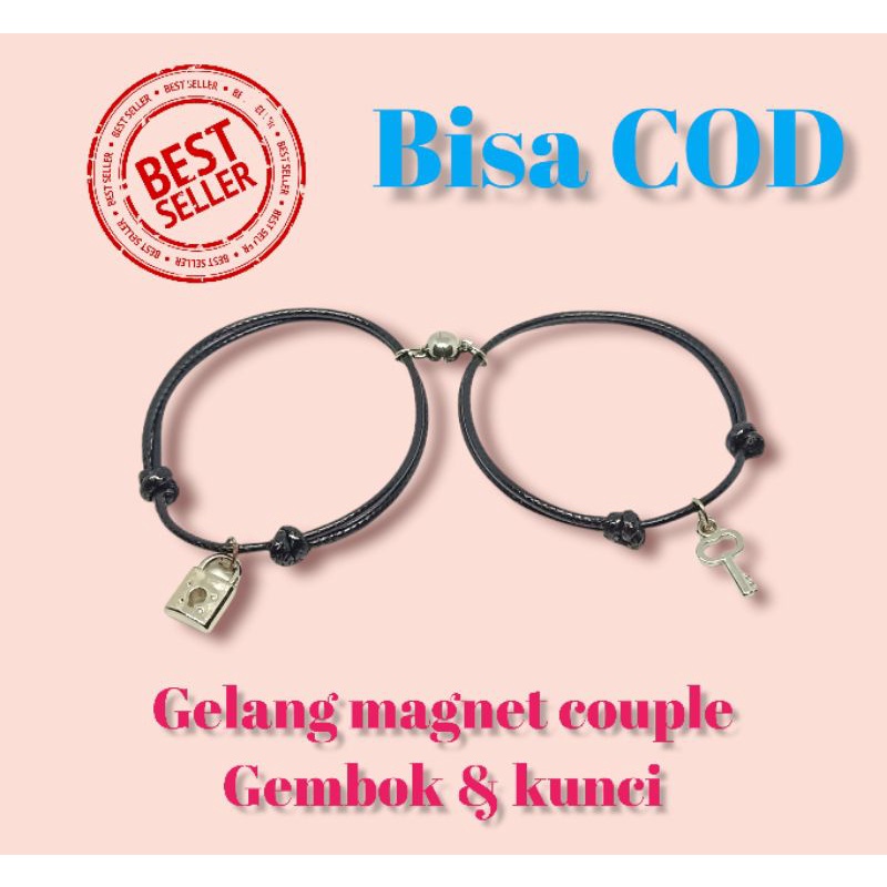 GELANG COUPLE MAGNET GEMBOK KUNCI GELANG MAGNET GEMBOK GELANG GEMBOK KUNCI MAGNET GELANG GEMBOK DAN 