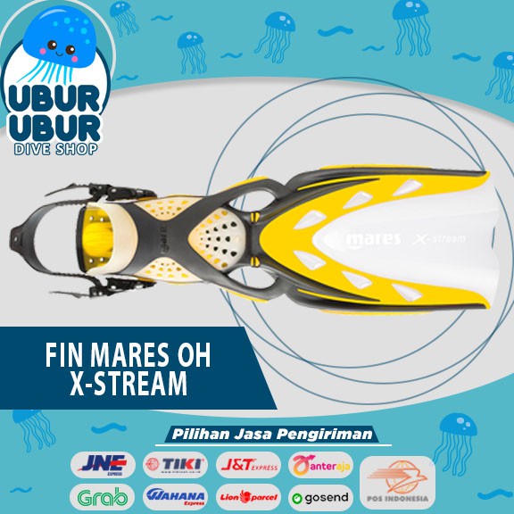 Fin Mares Open Hell X-Stream - Kaki Katak - Alat Selam - Diving - Fin Mares