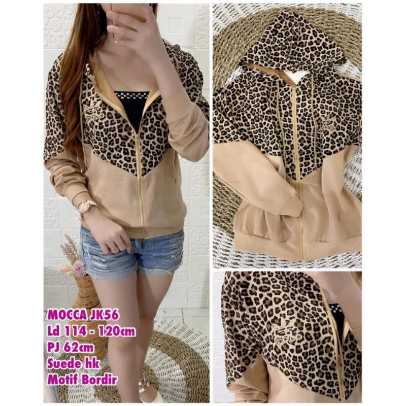 JAKET HOODIE WANITA BAHAN SUEDE MOTIF ADIDAS HK MACAN 2 IMPORT