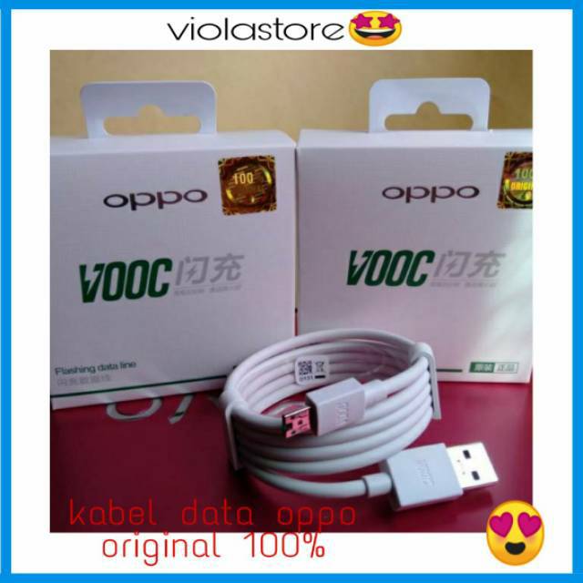 Kabel data Oppo vooc 4A original 100%