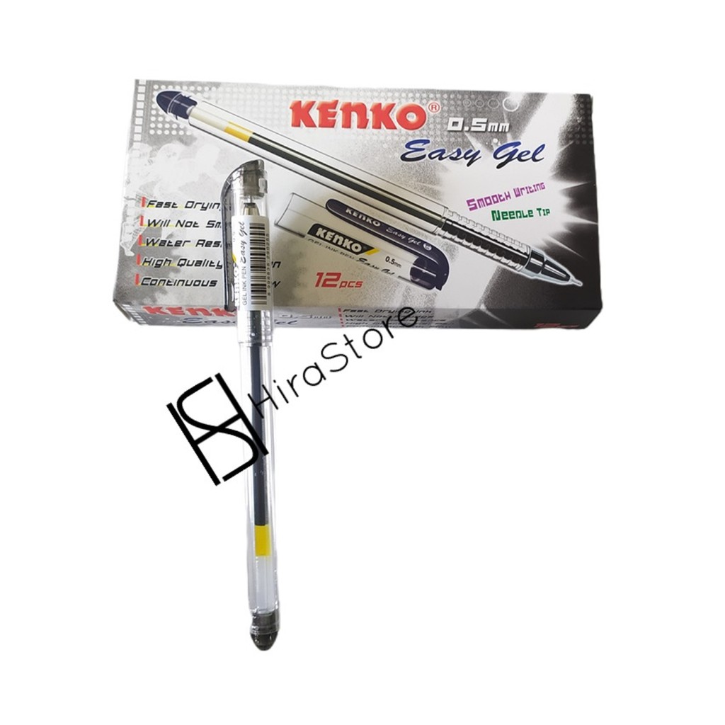 

Pulpen Gel Kenko 0.5 mm Bolpen Gel Hitam
