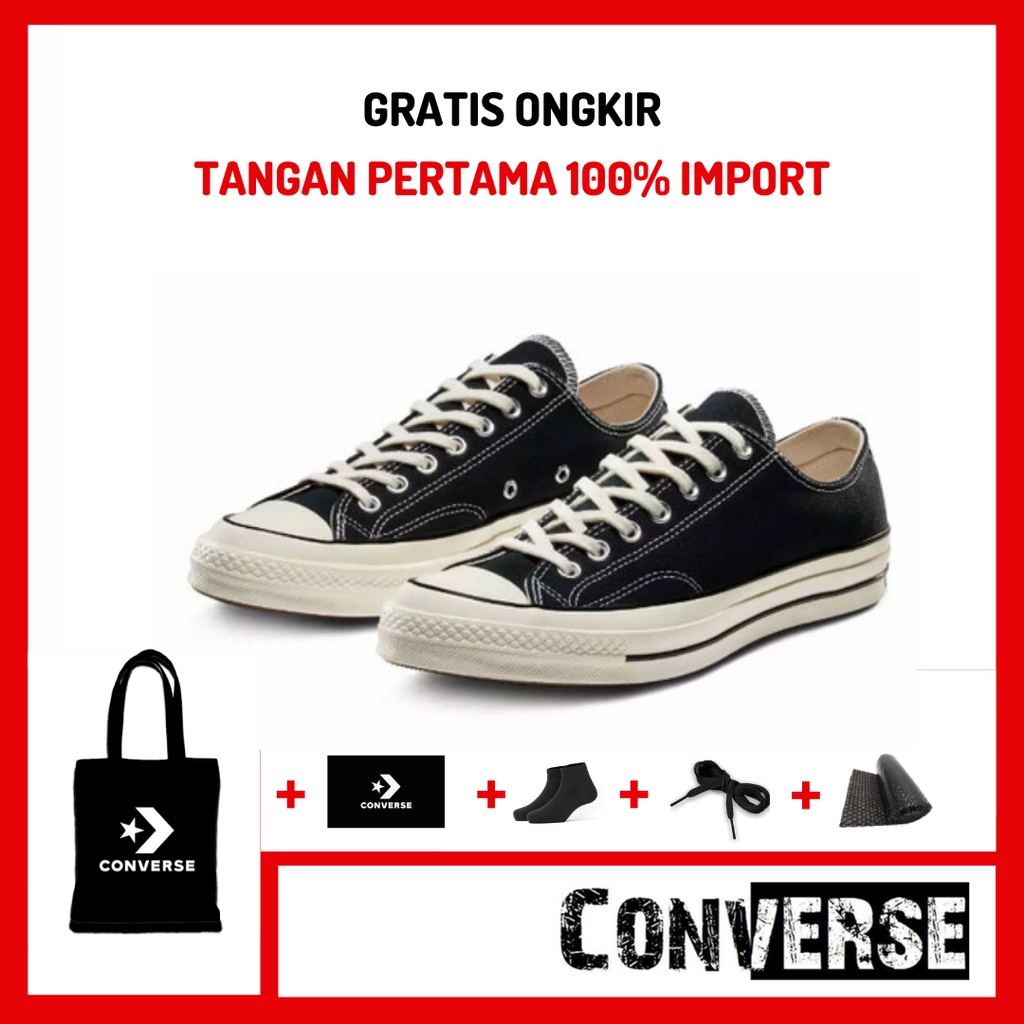 Converse All Star Chuck Taylor 70s Low Original 1:1 Sneakers Kasual Sekolah Pria Wanita