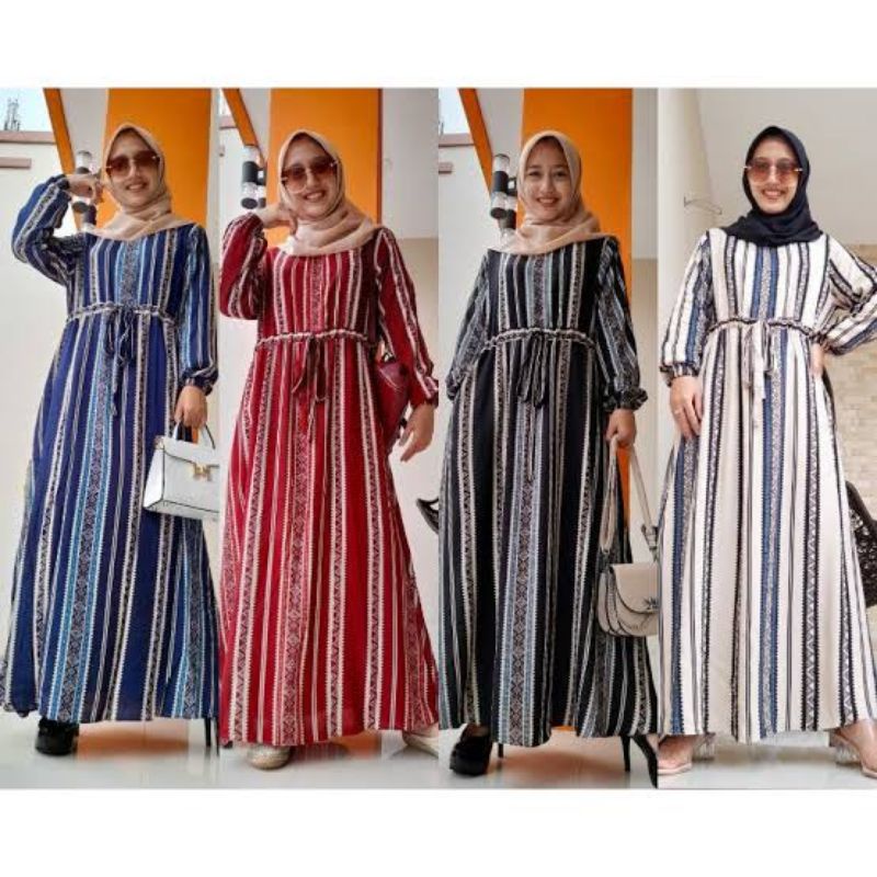 Gamis salur malika terbaru/gamis malika kekinian