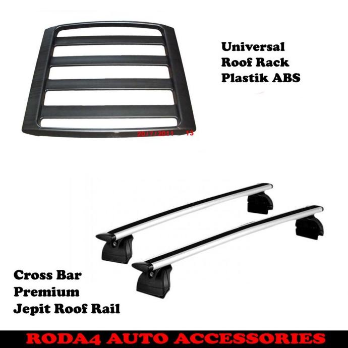Paket Plastik Roof Rack Cross Bar Premium Jepit Roof Rail CRV Turbo rod4 Murah
