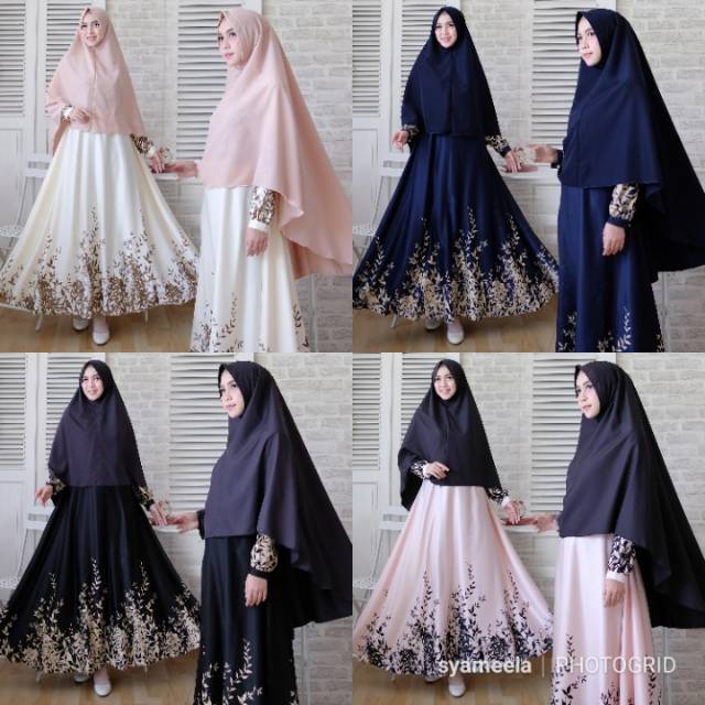 gamis maxmara lux baju umroh motif bunga gamis modern gamis lebaran busui gamis terbaru baju busui