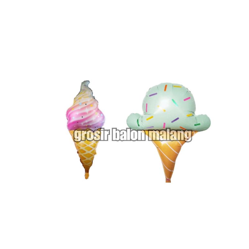 balon es krim ice cream ice cone rainbow mini