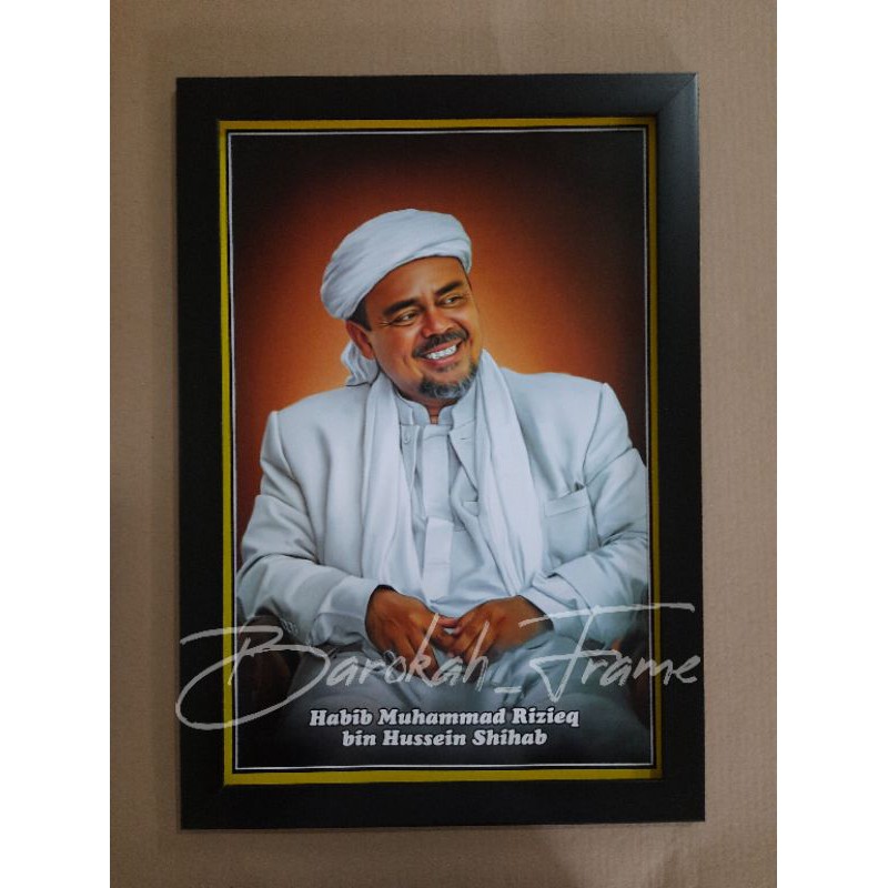 foto habib bingkai pigura foto habib dan ulama H.R.S A3+