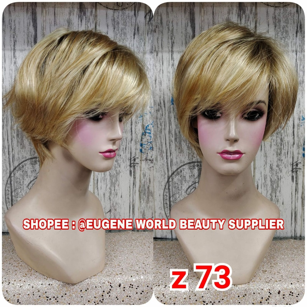 FREE PARTING BISA BEBAS PINDAH UBAH BELAHAN RAMBUT PALSU WIG LAKI LAKI COWO COWOK PRIA PENDEK LURUS 