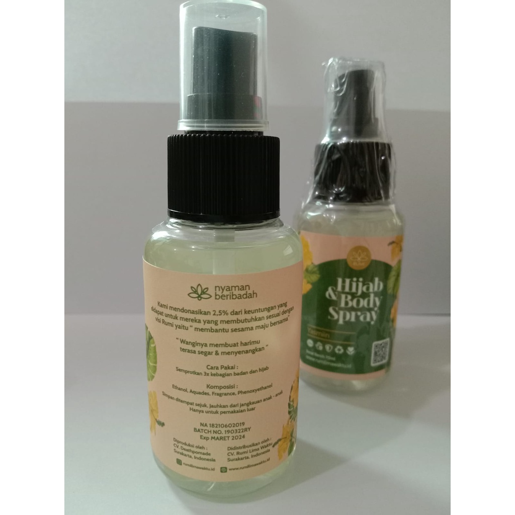 RUMI HIJAB AND BODY SPRAY 70ML | PARFUM  RUMI | PARFUMES