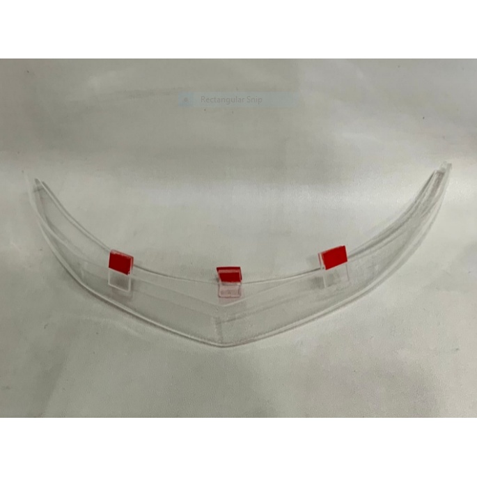 SPOILER 3D HELM KYT TT COURSE /SPOILER KYT TTC/VARIASI TANDUK BELAKANG-4