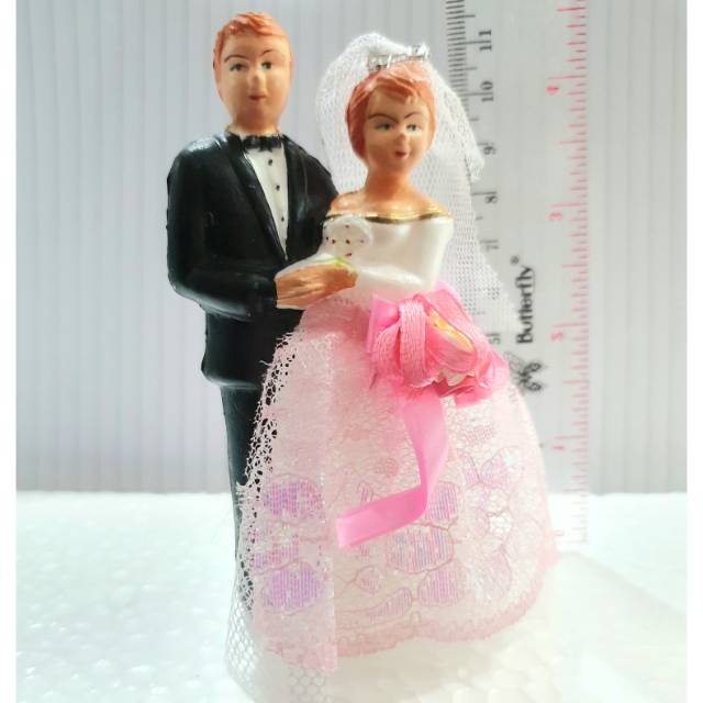 Topper cake tart pengantin , boneka pengantin , hiasan kue tart pengantin