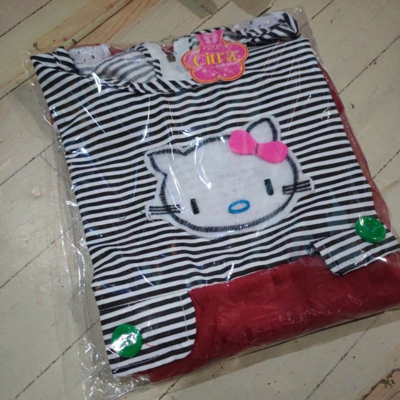 Dress anak cewek perempuan 1 2 tahun gaun anak perempuan hk anak hellokitty