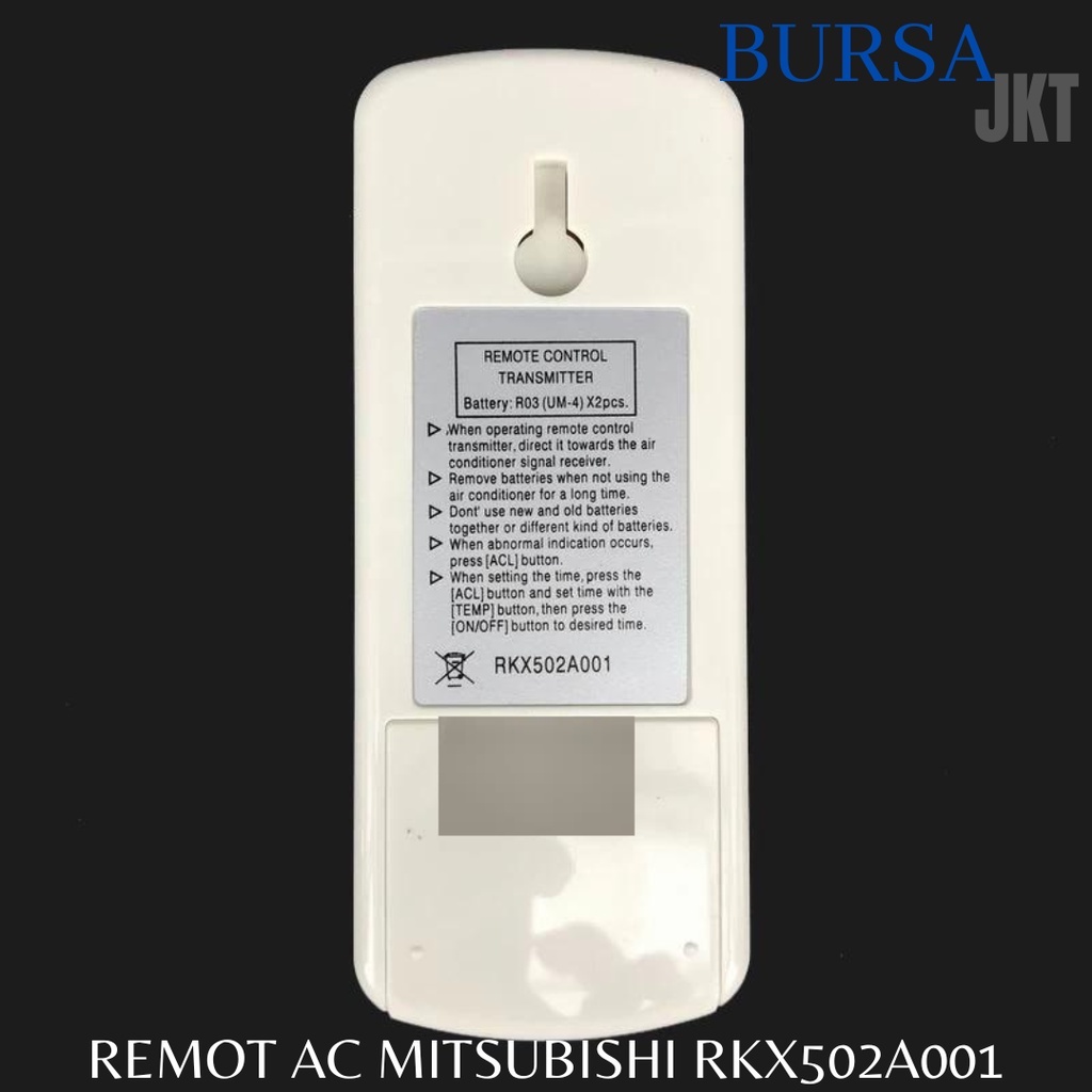 REMOTE AC MITSUBISHI RKW502A200A SRK25QA SPLIT INVERTER