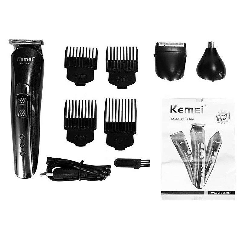STYLISHAIR ALAT PENCUKUR RAMBUT KUMIS DAN JENGGOT Clipper 3in1 Kemei 1506 ORIGINAL PRODUCK