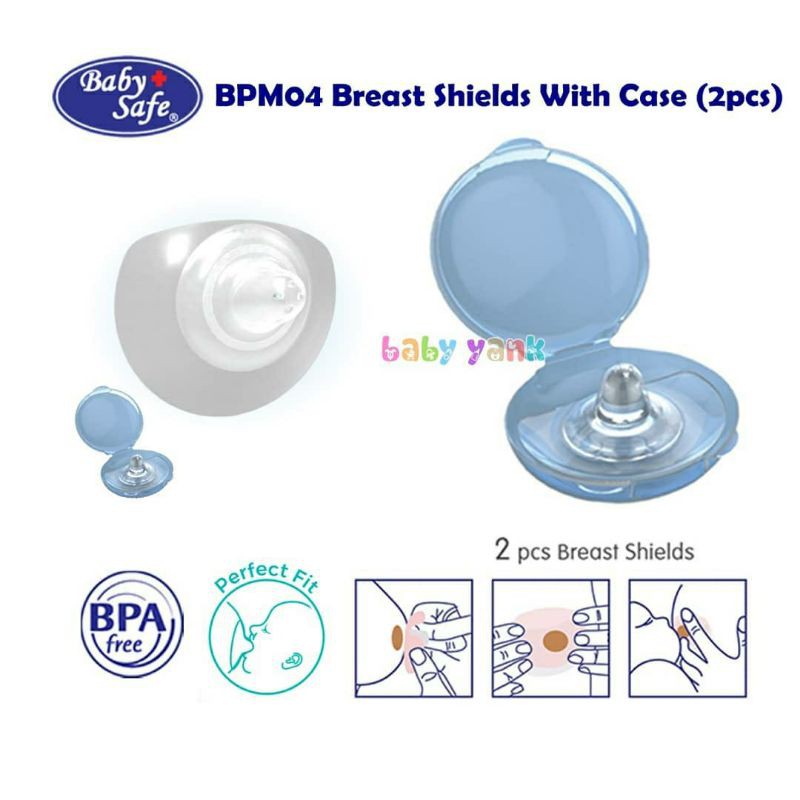 ♥BabyYank♥ BABY SAFE BREAST SHIELD (2PCS) BPM04 / NIPPLE SHIELD / PELINDUNG PUTING IBU