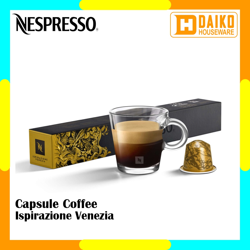 Capsule Nespresso Venezia Original Nestle 1 Pack - Coffee Inspirazione Italiana Kopi Kapsul Expired Panjang