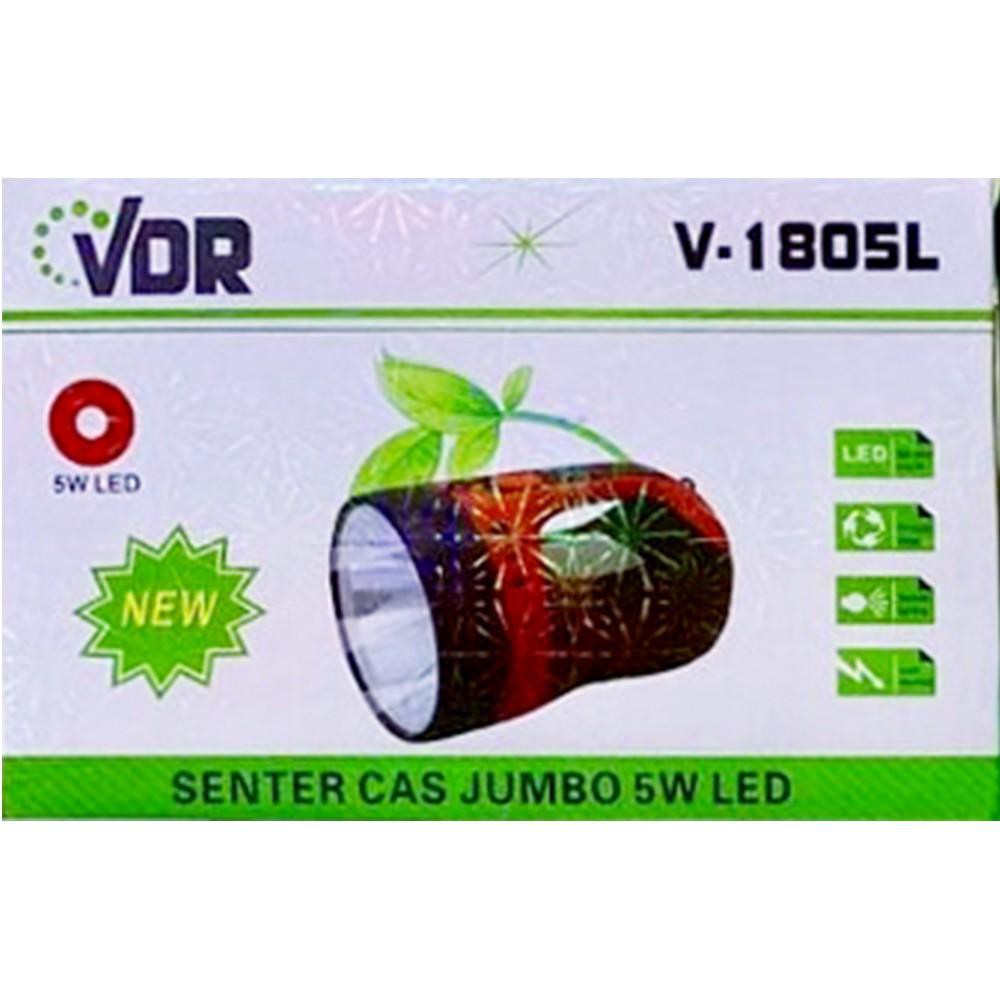 Jual  Lampu LED Senter cas Flashlight Vedora VDR V-1805L Murah