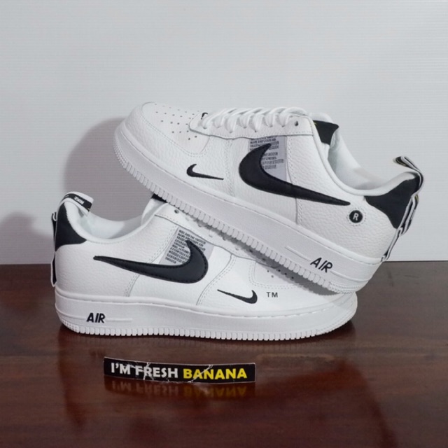 Premium Original Sepatu Nike Air Force Af1 Af 1 07 Lv8 Utility Full All Triple White Black Putih Shopee Indonesia
