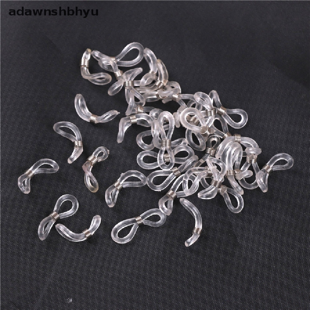 [adawnshbhyu] 40pcs Rantai Strap Holders Karet Ujung Loop Bening Kacamata Mata Perlengkapan Tontonan