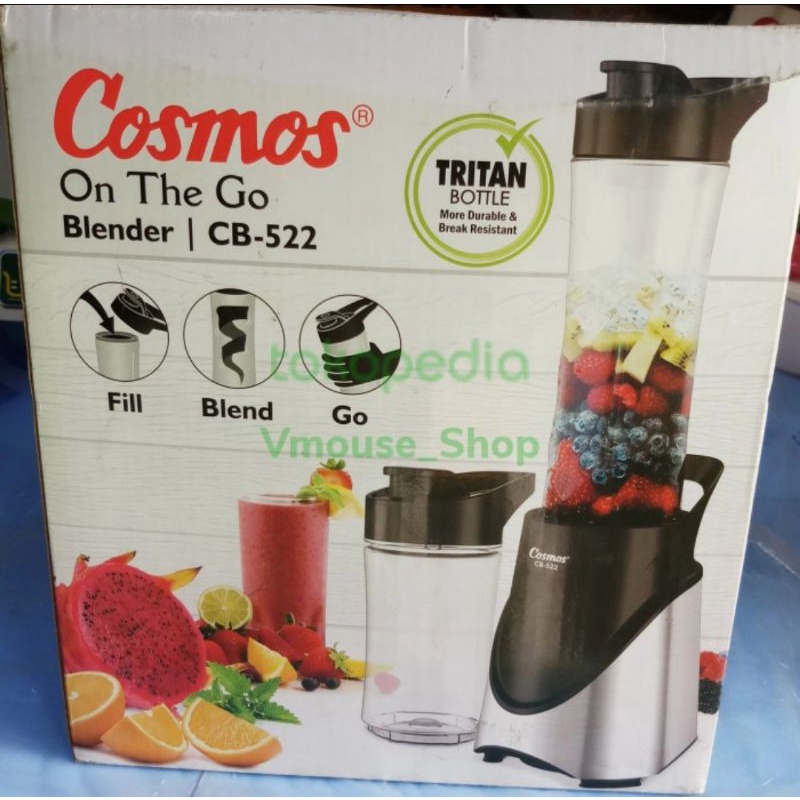 BLENDER COSMOS ON THE GO CB 522 - ON THE GO - BLENDER PORTABLE COSMOS - COSMOS CB 522