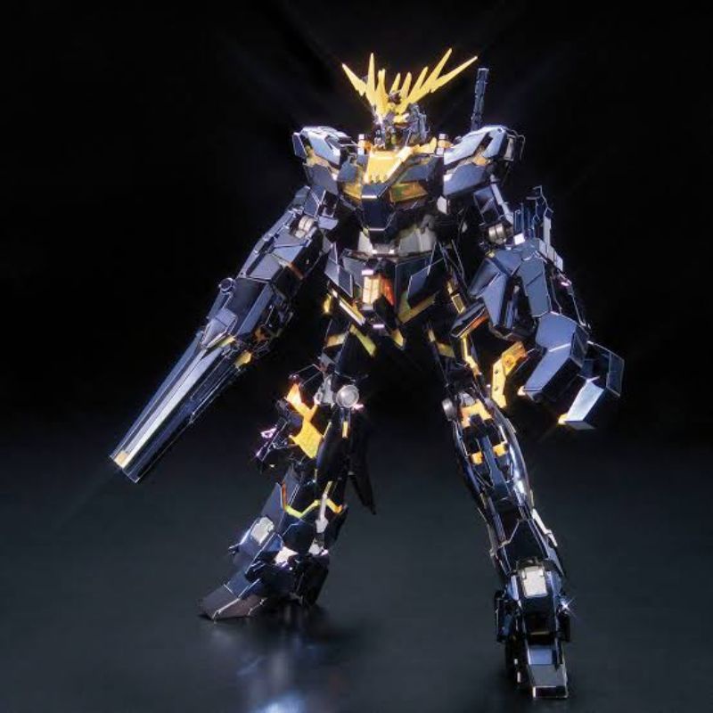 MG 1/100 Unicorn Banshee Ova Titanium Finish chromed