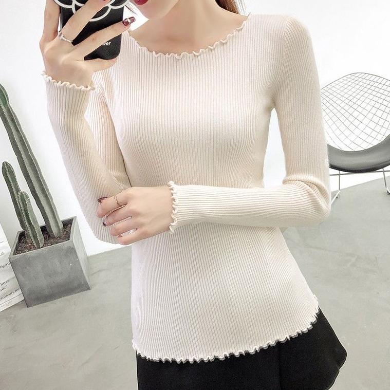 Special Edition.. Inner Kriwil Rajut  wanita / Baju Dalaman Kriwil Knit lengan panjang / Rajut Manse
