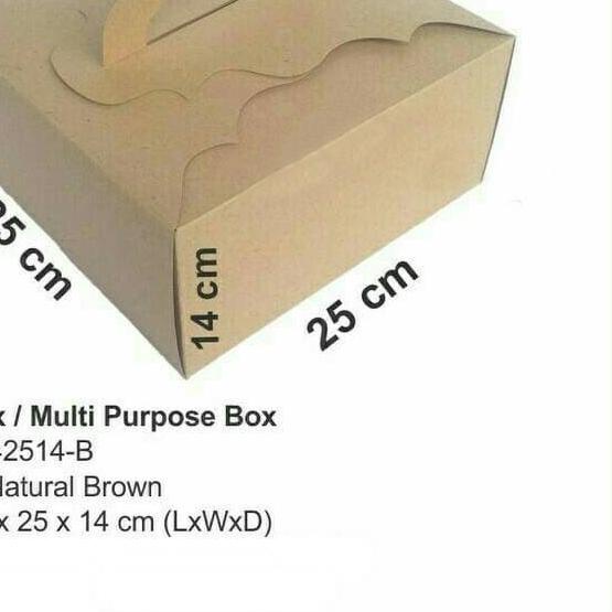 

۞ DUS KUE CANTIK / GIFT BOX ELEGAN / BOX KUE 25X25X14CM 42514 isi 5bh ♧