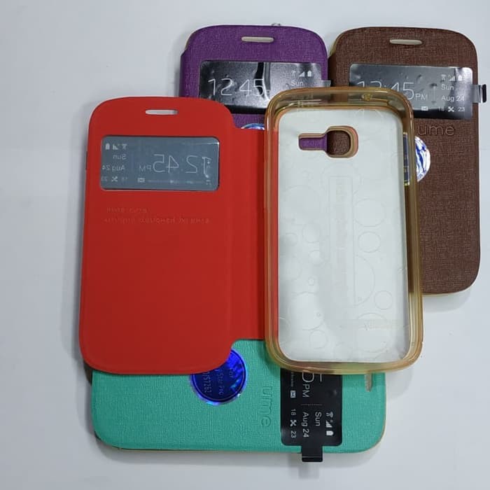 SAMSUNG S7260 / s7262 sarung flip cover ume/ sarung model buku