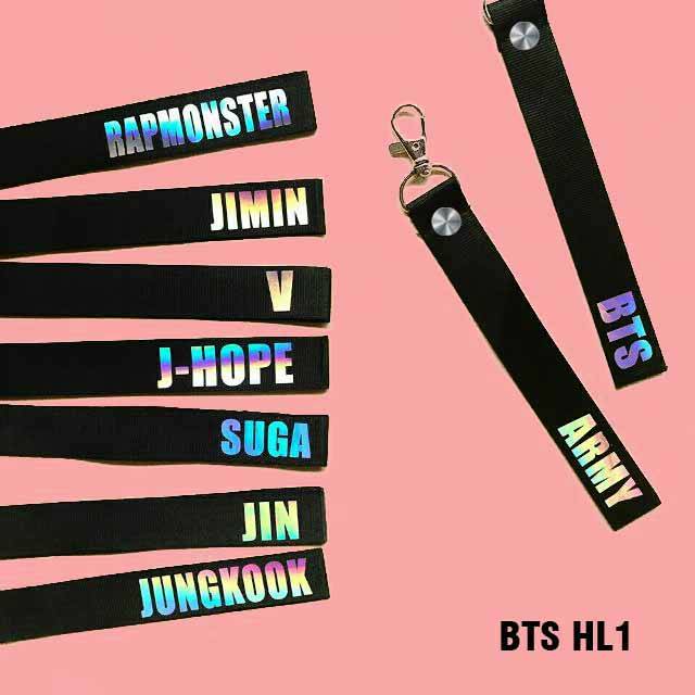 Strap BTS BHL 1 hologram Strap Lanyard Gantungan Kunci EXO BTS